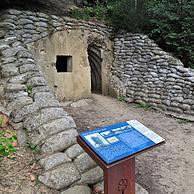One of four British bunkers as headquarters on the Lettenberg, World War One site at Kemmel, Belgium